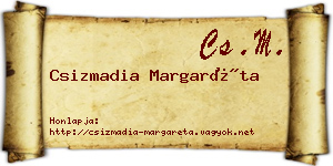 Csizmadia Margaréta névjegykártya